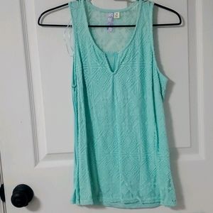 Lace sleeveless blouse